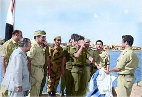 استسلام القائد الإسرائيلي لحصن بورتوفيق بعد معركة بورتوفيق ضمن حرب أكتوبر 1973