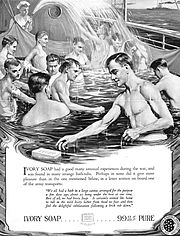 WWI era Magazine ad illustrating the advantage of floating soap Ivoryso2.jpg