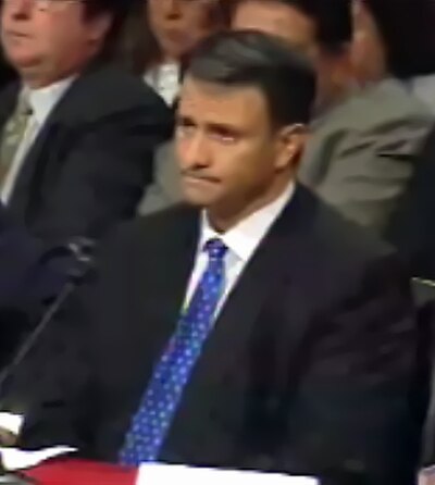 Abramoff testifying before the Senate Indian Affairs Committee on September 29, 2004