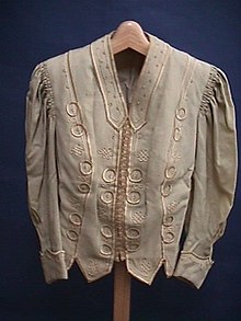 Unbleached silk jacket