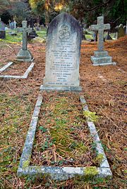 Tanner's grave in Brookwood Cemetery