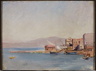 Harbour – study. From the journey to Constantinople