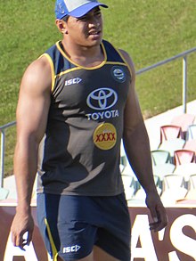 Taumalolo at Cowboys training in 2015 JasonTaumaloloTraining.jpg