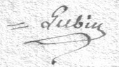 signature de Jean-Baptiste Lubin