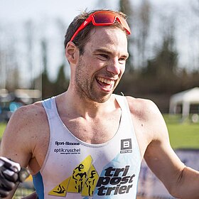 Jens Roth beim Gewinn der deutschen Meisterschaft Cross Duathlon 2017