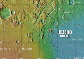 Jezero crater — the landing site for NASA’s Mars 2020 mission.png