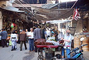 Overdekte markt in Jisr al-Shugur