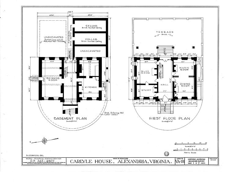 File:John Carlyle House, 123 North Fairfax Street, Alexandria, Independent City, VA HABS VA,7-ALEX,13- (sheet 1 of 8).tif