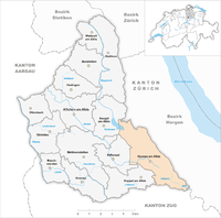 Karte Gemeinde Hausen am Albis 2007.png