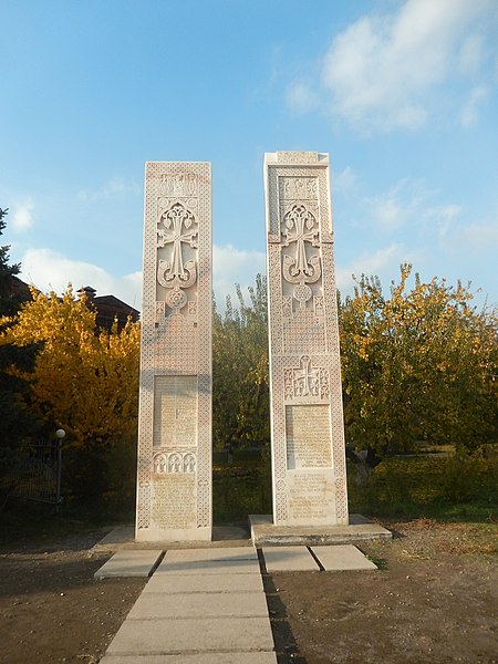 File:Khachkars from St David Monastery of Derjan Province (14).jpg