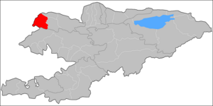موقعیت شهرستان قره‌بوره در نقشه