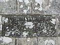 La Martyre, église Saint-Salomon, inscription millésimant la construction de la sacristie (1697)