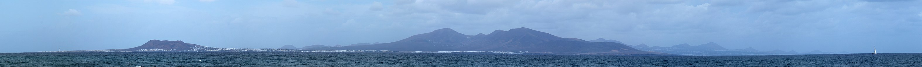 Lanzarote view from Fuerteventura