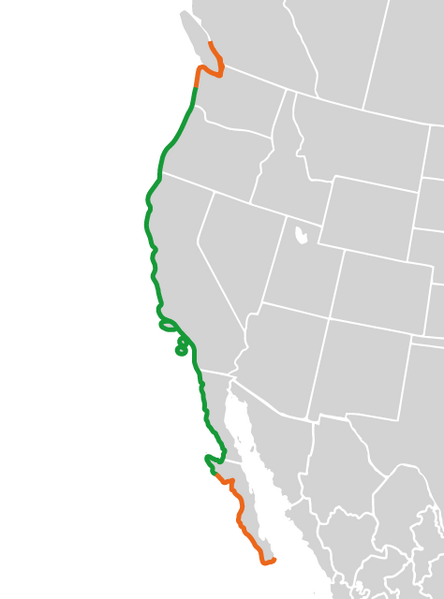 File:Larus occidentalis - Distribution.png