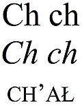 A(z) Ch (digráf) lap bélyegképe