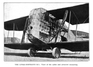 Linke-Hofmann R.I World War I German prototype bomber aircraft