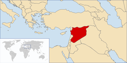 Location of Syria