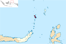Sangir Islands location in North Sulawesi