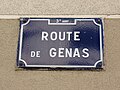 Lyon 3e - Route de Genas - Plaque (avril 2019).jpg