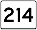 MA Route 214.svg