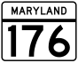 Maryland Route 176 marker