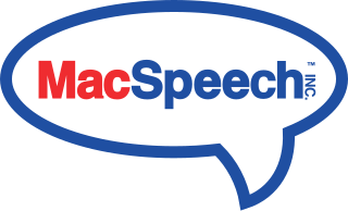 <span class="mw-page-title-main">MacSpeech</span> Speech recognition etc. software company