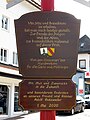 Maibaum in Hinterzarten, Tafel