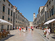 Stradun, the main street of Dubrovnik