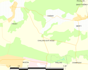 Poziția localității Châlons-sur-Vesle