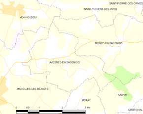 Poziția localității Avesnes-en-Saosnois