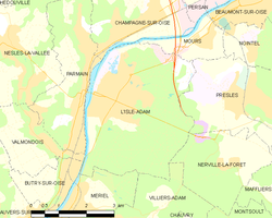 Kart over L’Isle-Adam