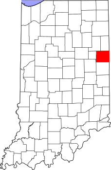 Map of Indiana highlighting Jay County.svg
