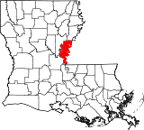 Map of Louisiana highlighting Concordia Parish.svg