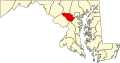 Map of Maryland highlighting Howard County.svg