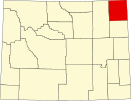 Localização do Condado de Crook (Wyoming)