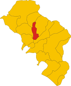 Map of comune of Villafranca in Lunigiana (province of Massa and Carrara, region Tuscany, Italy).svg