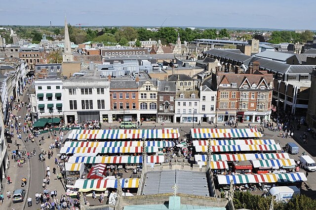 Image: Market Square, Cambridge   geograph.org.uk   3490535