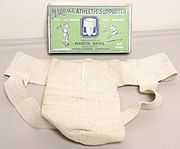 Marpage jockstrap and packaging, circa 1930 Marpage jockstrap and package 02.JPG