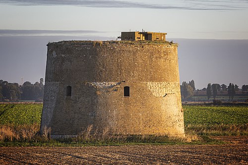 Martello tower south east of Buckanay farm near Bawdsey, Suffolk.jpg