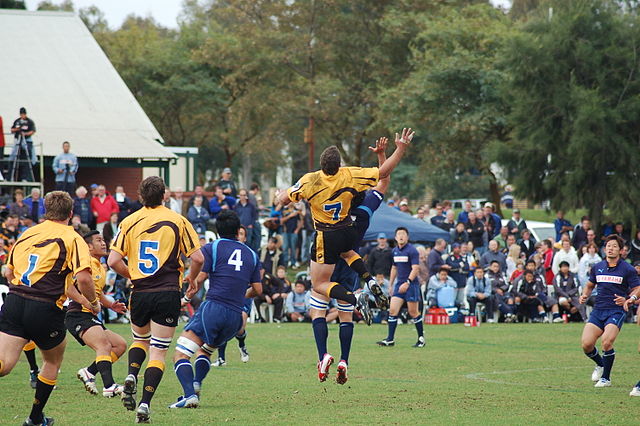 Western Force Gold playing Japanese team Yamaha Jubilo in 2006