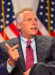 Incumbent Democrat, Terry McAuliffe was term-limited and could not seek re-election. McAuliffe.jpg