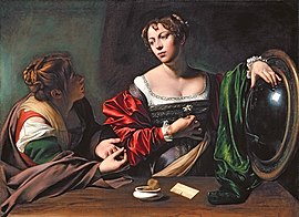 Michelangelo Merisi da Caravaggio - Martha and Mary Magdalene - WGA04101.jpg