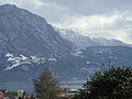 Vista del Monte Generoso (a destra nella foto) e del Monte Sighignola da Lugano