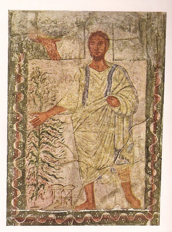 A painting of Moses decorates the Dura-Europos synagogue dating from 244 CE