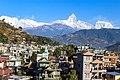 * Nomination Colorful Mt. Machhapuchchhre viewed from Pokhara, Bindhyabasini temple. By User:Rajivkilanashrestha --Biplab Anand 07:05, 12 May 2018 (UTC) * Decline Insufficient quality. Chromatic aberration, unsharp and tilted. Sorry --Moroder 07:18, 12 May 2018 (UTC)