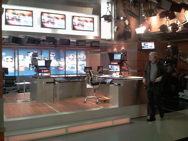 Former set of NBC Nightly News, pictured in 2008