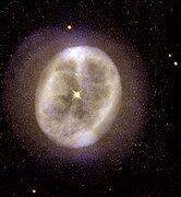 Autre photographie de NGC 2022 par le télescope spatial Hubble dans le domaine de l'infrarouge.