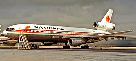 El avión dañado en 1974