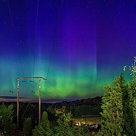 Northern lights, aurora over Tuntorp