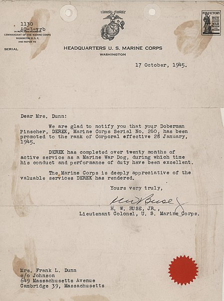 File:Notice of Promotion to Corporal, 17 October 1945 (9359131162).jpg